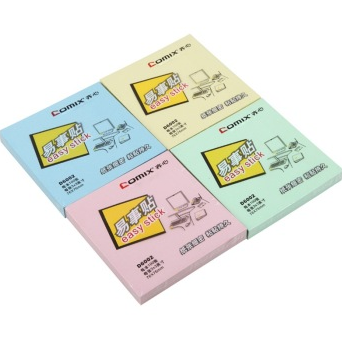 齐心（COMIX）D6002 便利贴/便签纸/便签本/易事贴/百事贴(76x76mm)12本配色装