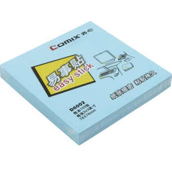 齐心（COMIX）D6002 便利贴/便签纸/便签本/易事贴/百事贴(76x76mm)12本配色装