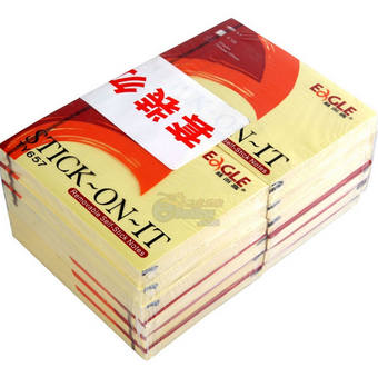 益而高(EAGLE) 标准告示贴TY657(黄色)12本/包