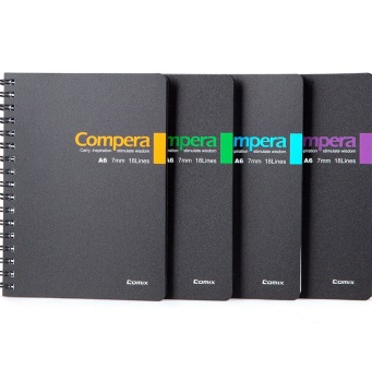 齐心（COMIX） CPA6507 双螺旋PP面本/记事本/软抄本 A6 50张 