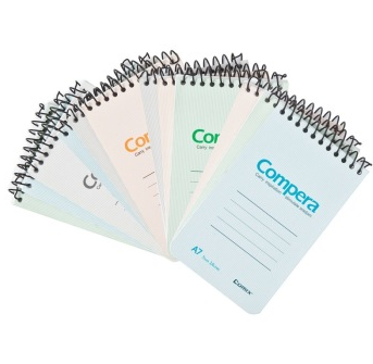 齐心（COMIX） CSA7507 螺旋装订本/记事本/软抄本 A7 50张 配色 12个装