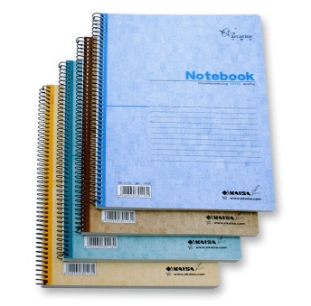 弓箭手（Arcarius） KS-01131 欧标素面线圈螺旋本 100页 A4 （210×295mm ） 6本/包