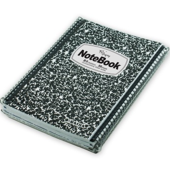 弓箭手（Arcarius） KS-30169 B5/50页欧标黑白花线圈螺旋本(175×252mm）6本三色混装