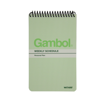 渡边GAMBOL竖翻螺旋速记本SA7803/SA7806(A7,80页)70*120MM 15本/包