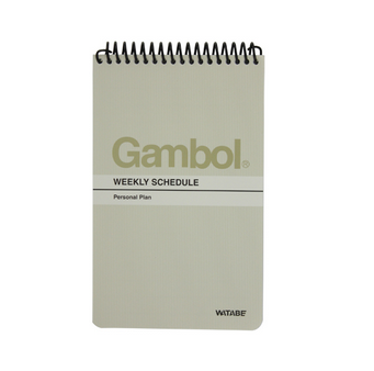 渡边GAMBOL竖翻螺旋速记本SA7803/SA7806(A7,80页)70*120MM 15本/包