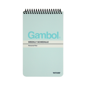 渡边GAMBOL竖翻螺旋速记本SA7803/SA7806(A7,80页)70*120MM 15本/包