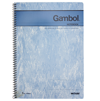 渡边GAMBOL 6号（B5、50页/本）螺旋装订笔记本S6503（179*252mm）杂色1X12本