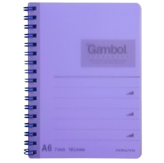 渡边（Gambol）WCN-DS1055 A6 50页 PP面螺旋本