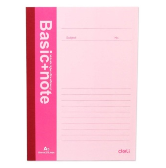 得力（deli）7651-A5/40页无线装订本/记事本/软抄本 12本装