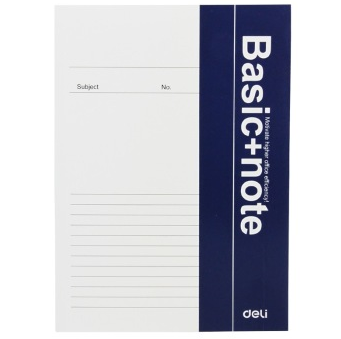 得力（deli）7988-B5/58页无线胶装软抄本/记事本/装订本 12本装