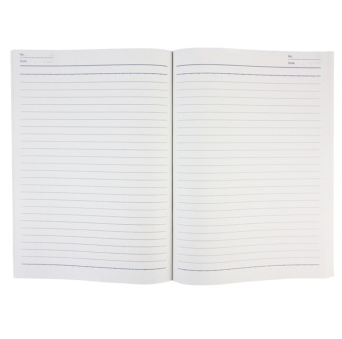 得力（deli）7988-B5/58页无线胶装软抄本/记事本/装订本 12本装