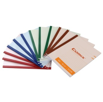 齐心（COMIX）C4505 无线装订本 A5 60页 10本装 配色