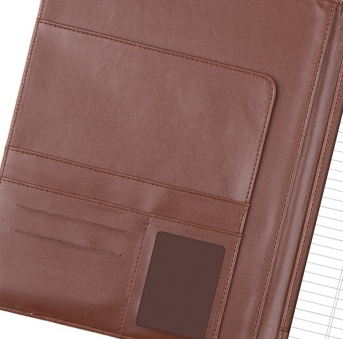 齐心（COMIX）A7827 VIP多功能皮面商务记事本 咖啡色
