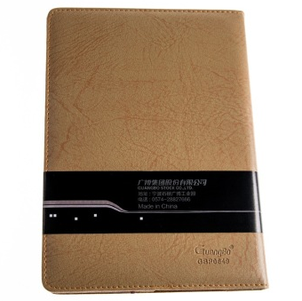 广博（GuangBo） GBP0649 16K160页拼皮皮面本/记事本 棕黄色