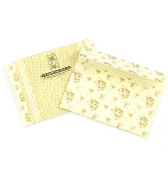 风彩 小清新碎花蕾丝迷你收纳小信封 单款9枚装 巴士款