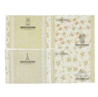 风彩 小清新碎花蕾丝迷你收纳小信封 单款9枚装 巴士款