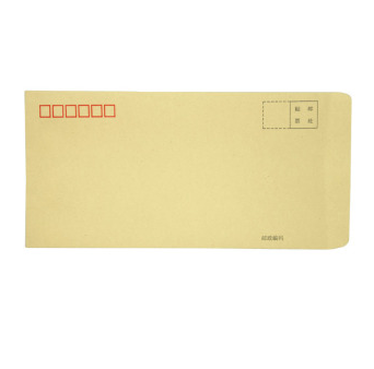 风彩 牛皮纸信封20个装 6号纯木浆牛皮信封 邮局专用信封