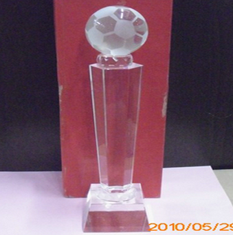 六角柱足球奖杯01