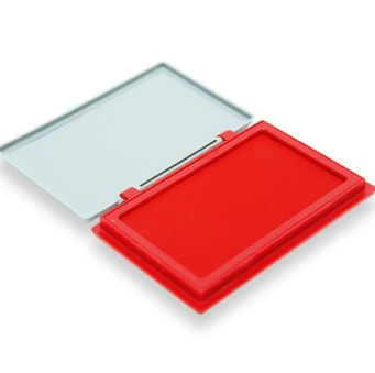 广博（GuangBo）YT9123 单色金属盖防水快干印台印泥 红色