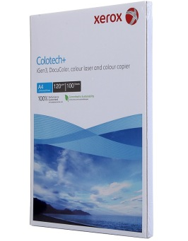 施乐（Xerox） Colotech 120g A4 彩激纸 100张/包,单包销售