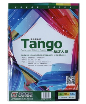 天章(TANGO) 新绿天章120克A4彩激纸100张/包