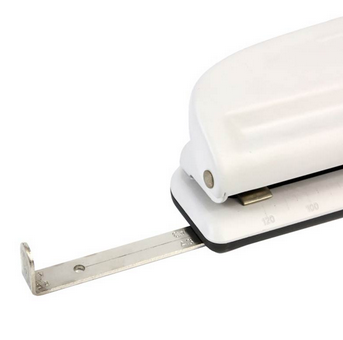 得力(deli)0121-10页孔距可调节打孔机 四孔