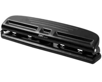 得力(deli)0121-10页孔距可调节打孔机 四孔