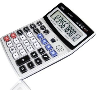 得力(deli)1529 记忆储存语音型计算器(银灰)
