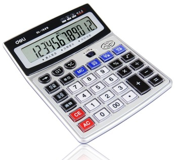 得力(deli)1529 记忆储存语音型计算器(银灰)