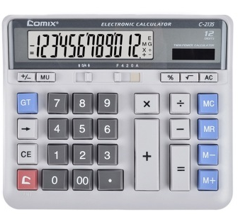 齐心（COMIX）C-2135 大台电脑按键办公计算器 12位