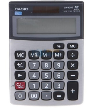 卡西欧（CASIO）MX-120S 商务计算器 小型机 灰色