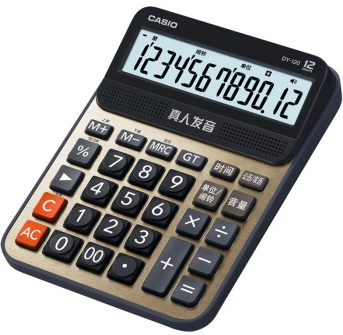 卡西欧（CASIO） DY-120-SU-DH 语音计算器 金色