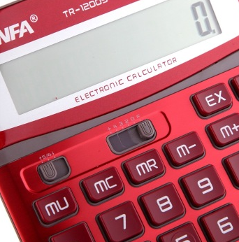 信发(TRNFA) TR-1200S 商务办公计算器 浓情红