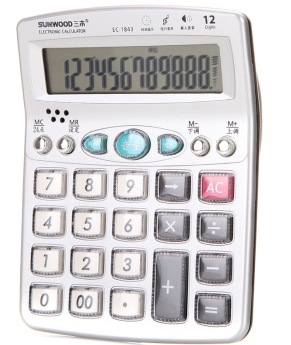 三木（SUNWOOD) EC-1843语音型计算器12位