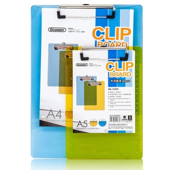 金隆兴(Glosen)C1078 PS材料透明A4写字板/夹线夹