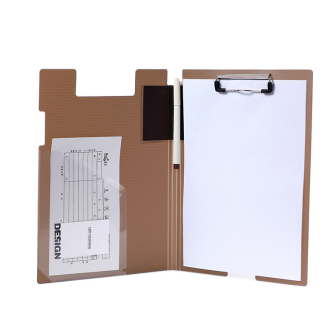 时代良品 带插袋报告文件夹写字板3个装SD-N211 混色