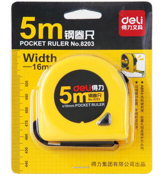 得力（Deli）8203-5m钢卷尺