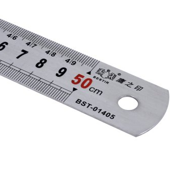 鹰之印01405 公制不锈钢直尺 尺子500mm