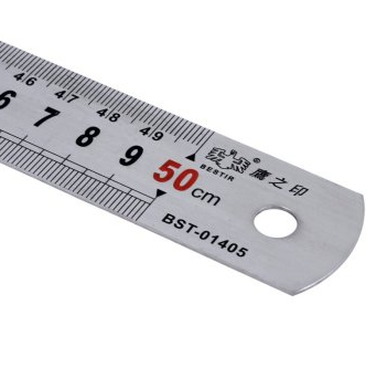 鹰之印01405 公制不锈钢直尺 尺子500mm