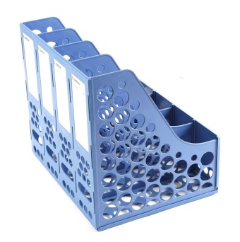 齐心（COMIX）B2114 四联文件筐 蓝色