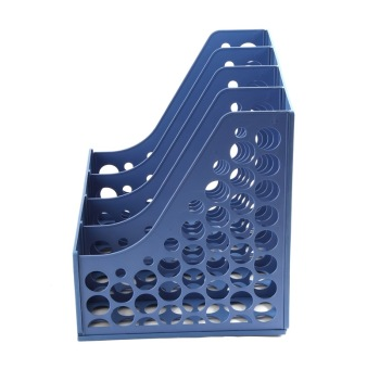 齐心（COMIX）B2114 四联文件筐 蓝色