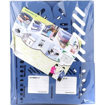 三木（SUNWOOD)FB4102二联文件框/资料架 A4--蓝色