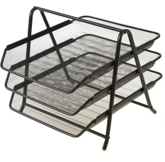 广博（GuangBo） WZ9305 三层文件盘/资料架/文件架（黑色）单只装