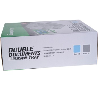 广博（guangbo）WJK9226 三层文件盘/资料架/文件架 颜色随机