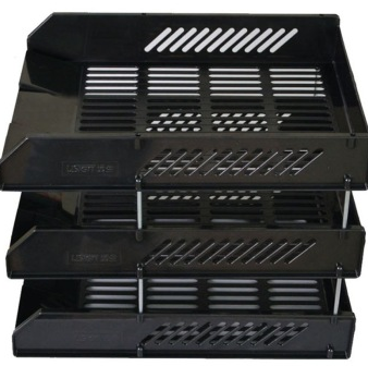 远生（USign） US-10431 三层叠式文件盘 黑色