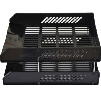 远生（USign） US-10421 双层叠式文件盘 黑色