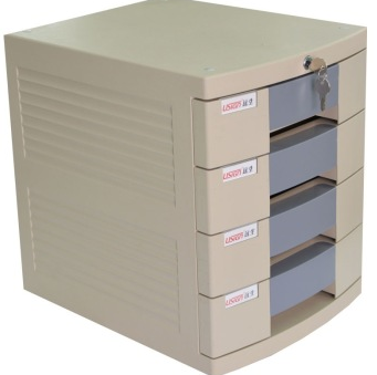 远生（USign） US-2K 四层带锁文件柜 灰色