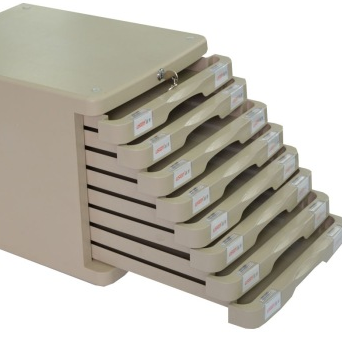 远生（USign） US-23AK 单色八层带锁文件柜 浅灰