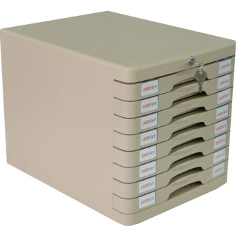 远生（USign） US-23AK 单色八层带锁文件柜 浅灰