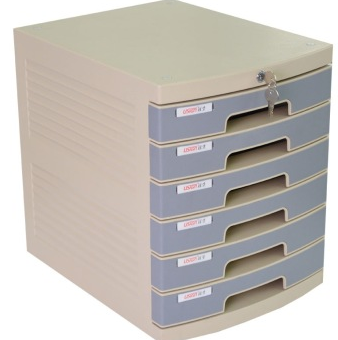 远生（USign） US-3K 六层带锁文件柜 灰色